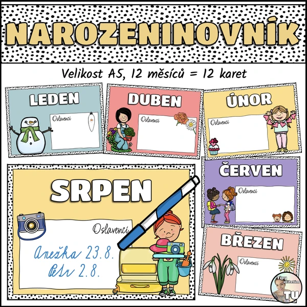 Narozeninovník - boho design