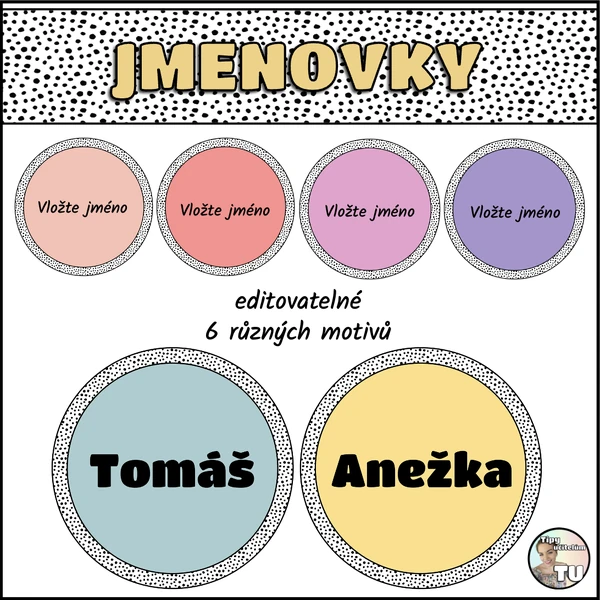 Jmenovky - boho design