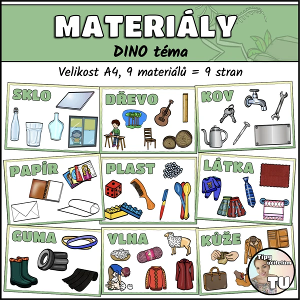 Materiály - dino téma