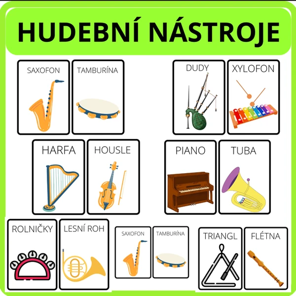 HUDEBNÍ NÁSTROJE 