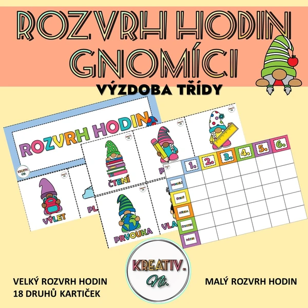 GNOMÍCI - rozvrh hodin