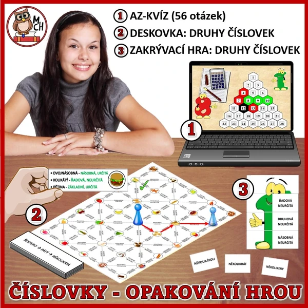 OPAKOVÁNÍ HROU: ČÍSLOVKY
