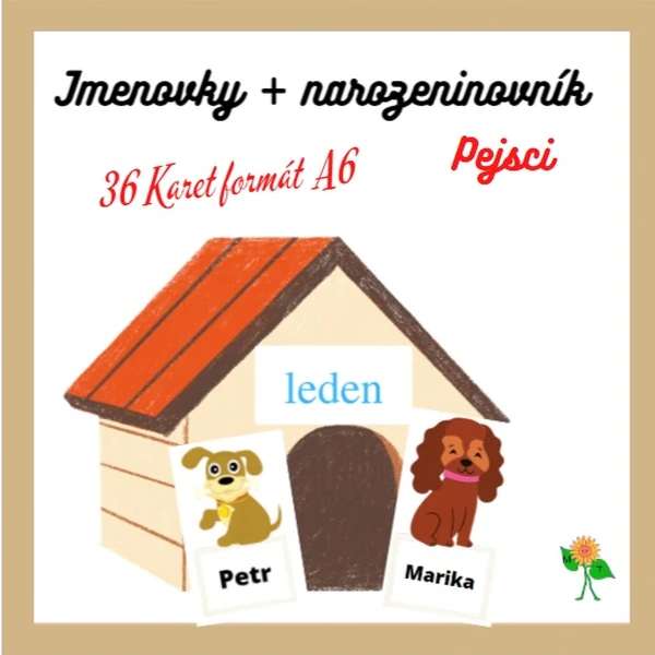 Pejsci - jmenovky + narozeninovník