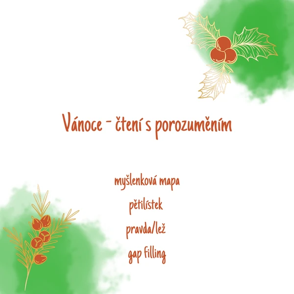 Vánoce - čtení s porozuměním