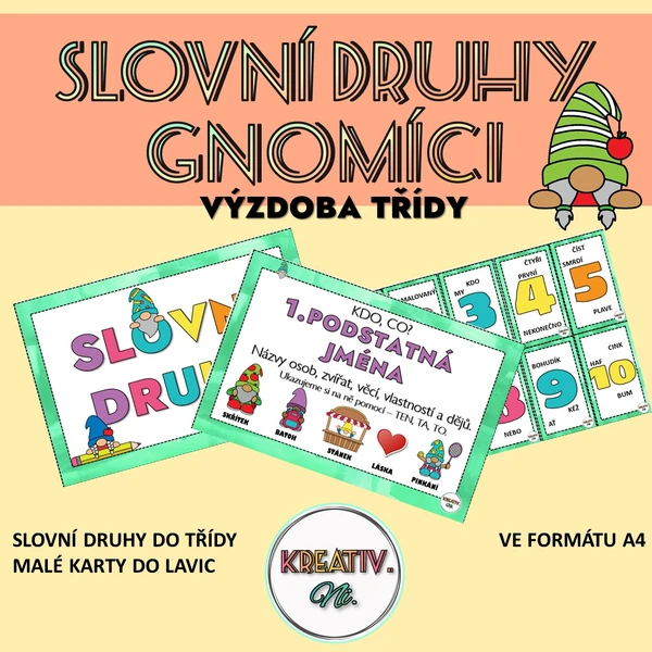 GNOMÍCI - slovní druhy