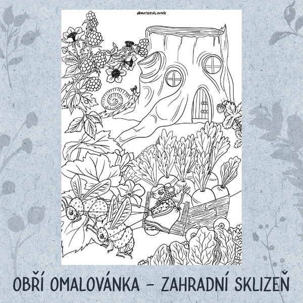 Obří omalovánka - Zahradní sklizeň