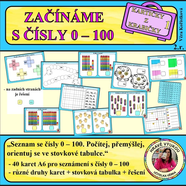 0 – 100 – ZAČÍNÁME – Kartičky z krabičky – 1M