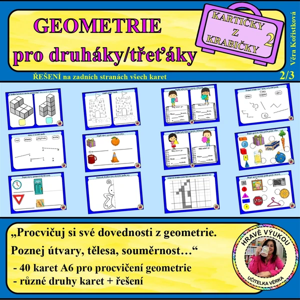 GEOMETRIE pro druháky/třeťáky – Kartičky z krabičky 2