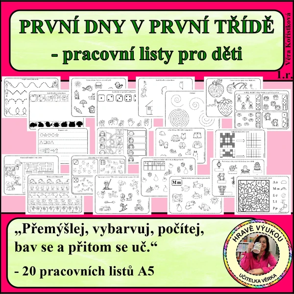 PRVNÍ DNY V PRVNÍ TŘÍDĚ – pracovní listy pro děti
