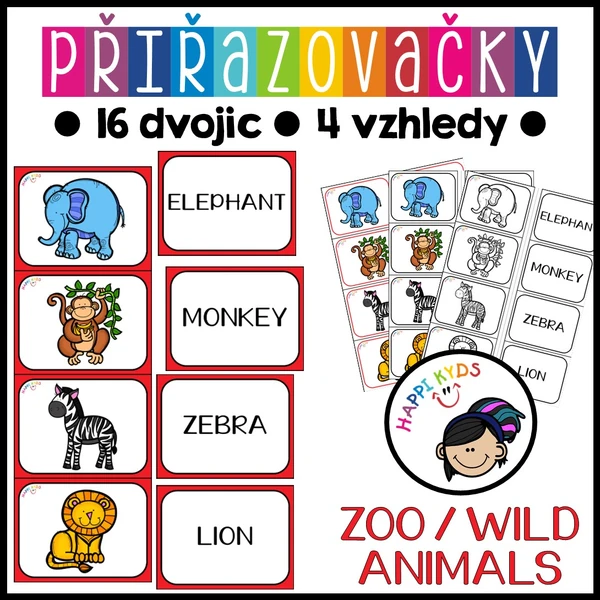 Přiřazovačky - ZOO ANIMALS
