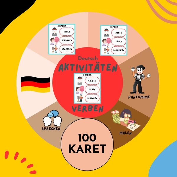 AKTIVITÄTEN - VERBEN (100 KARTEN)