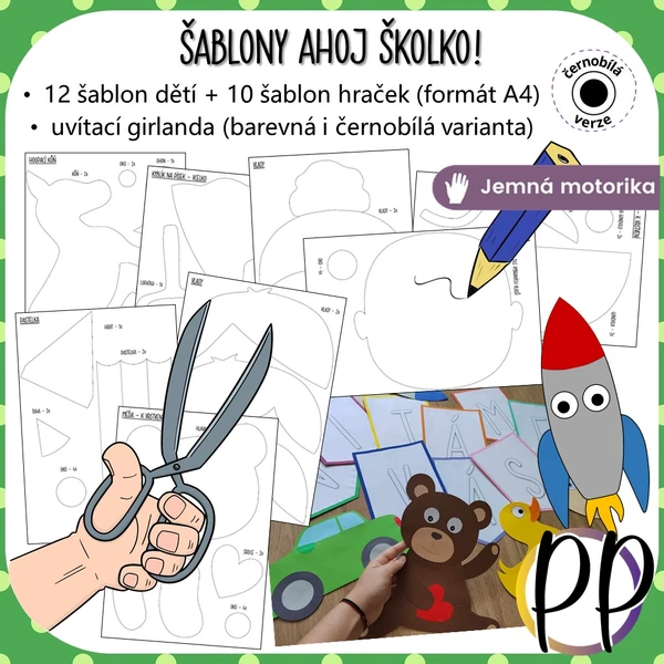 Šablony Ahoj školko! (výzdoba)