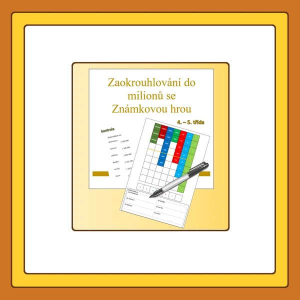 Zaokrouhlování do milionů - Známková hra