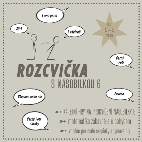 Rozcvička s násobilkou (násobilka 6)