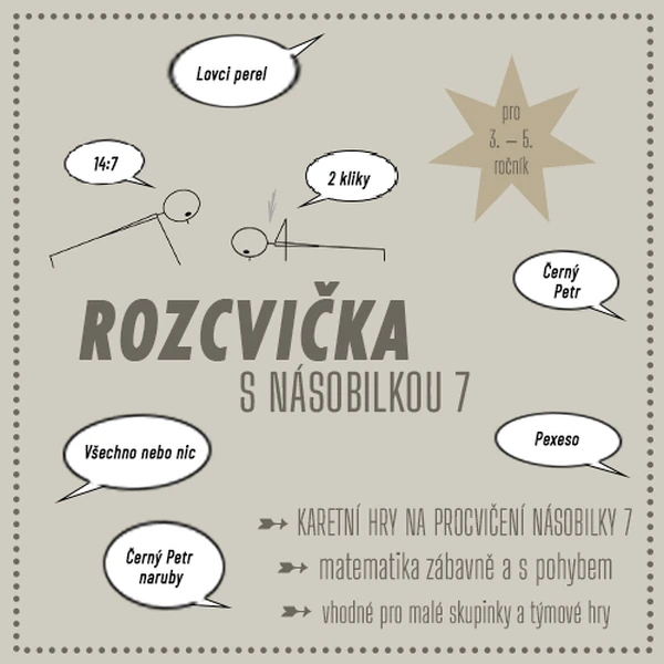 Rozcvička s násobilkou (násobilka 7)