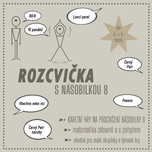 Rozcvička s násobilkou (násobilka 8)