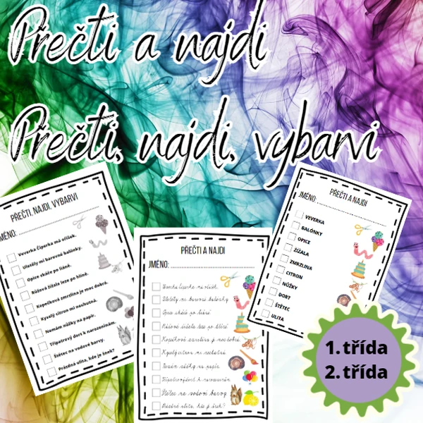 Přečti, najdi, vybarvi