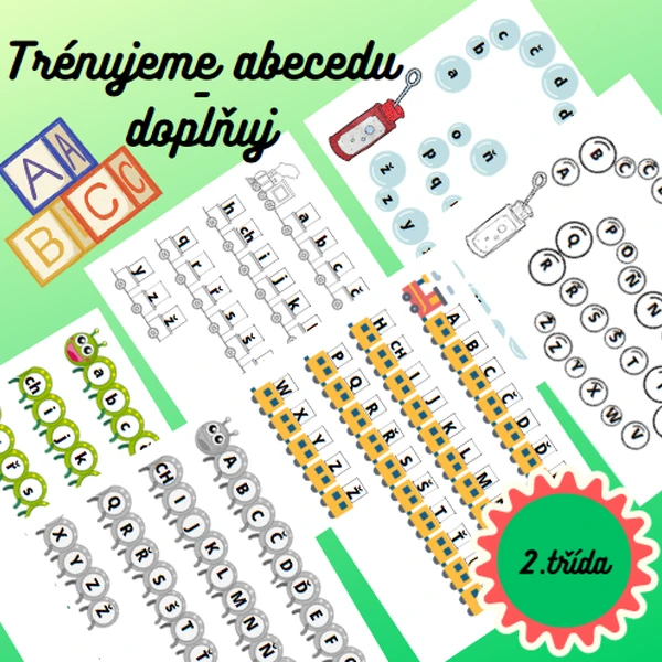Trénujeme abecedu - doplňuj