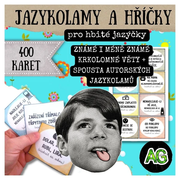 400! JAZYKOLAMŮ A SLOVNÍCH HŘÍČEK - AUTORSKÉ JAZYKOLAMY