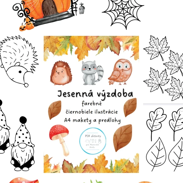 Podzimní výzdoba - makety A4 