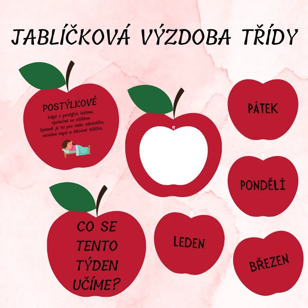 Výzdoba třídy - JABLÍČKA