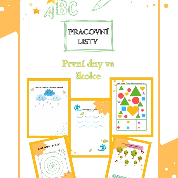 Pracovní listy - první dny ve školce