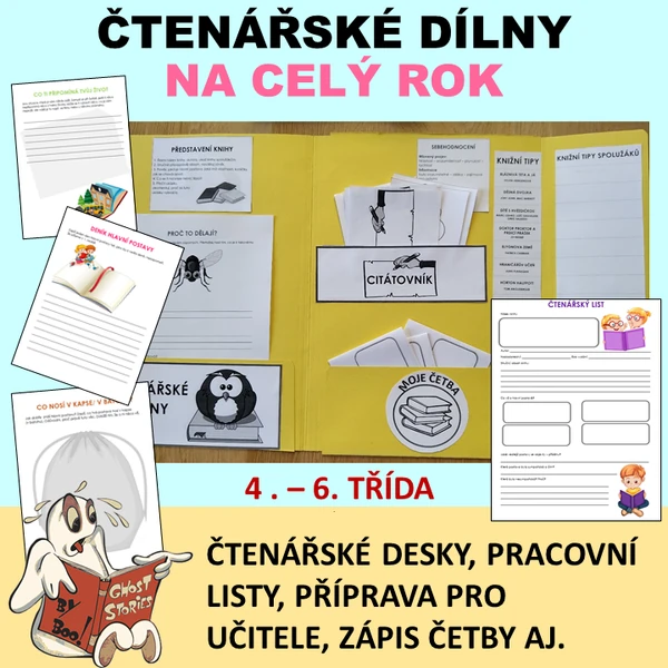 Čtenářské dílny na celý rok