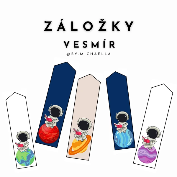 Záložky do knížky - Vesmír 