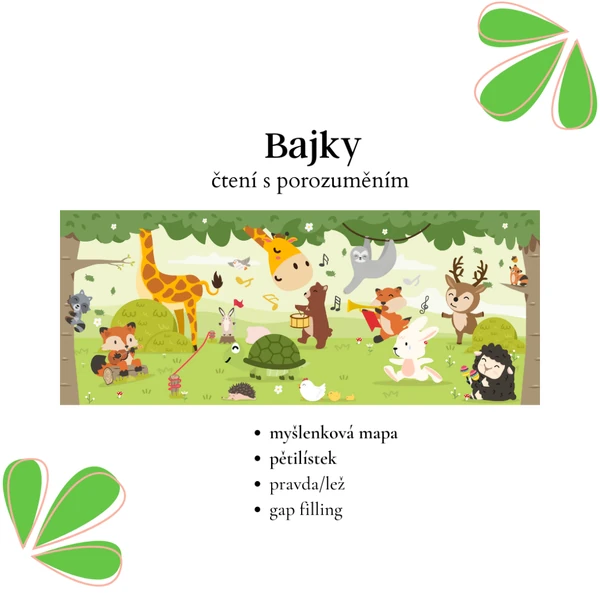 Bajky- čtení s porozuměním