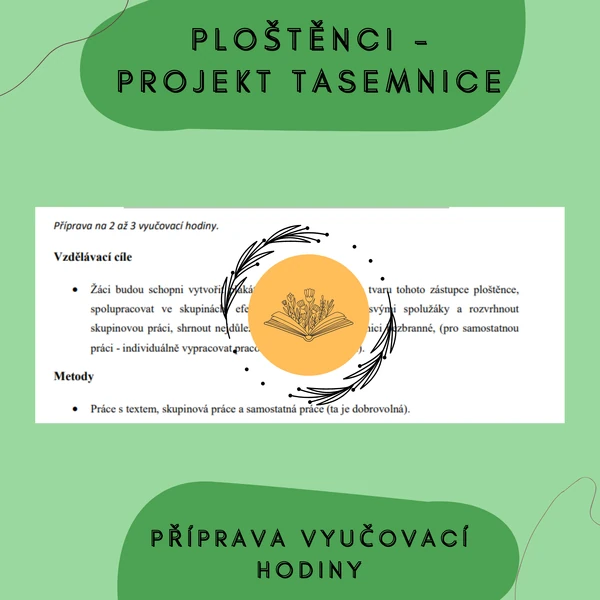 Plán vyučovací hodiny - Ploštěnci - projekt tasemnice