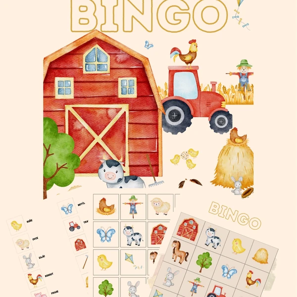 Bingo hospodářská zvířata 