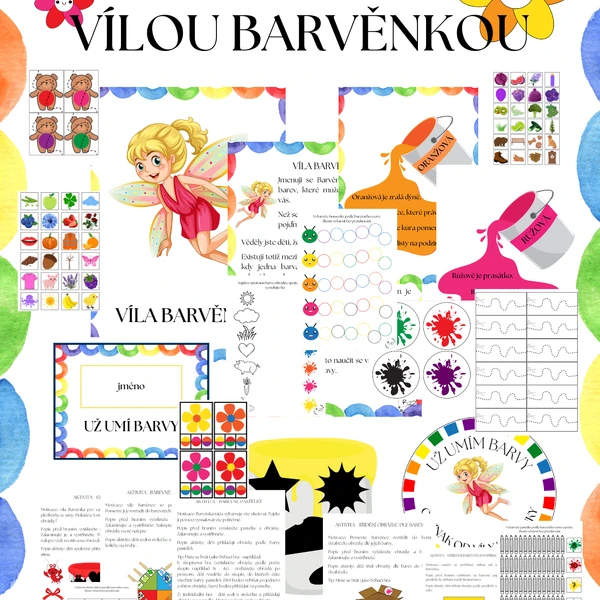 Učíme se barvičky s vílou Barvěnkou