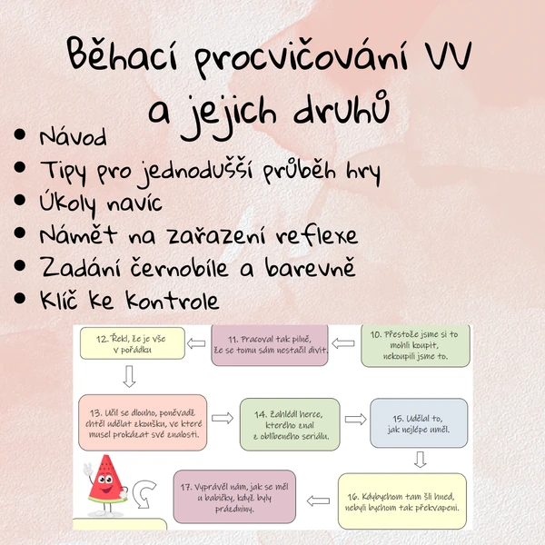 Běhací procvičování VV a jejich druhů
