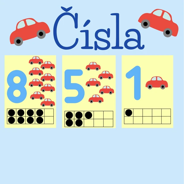 Čísla autíčka