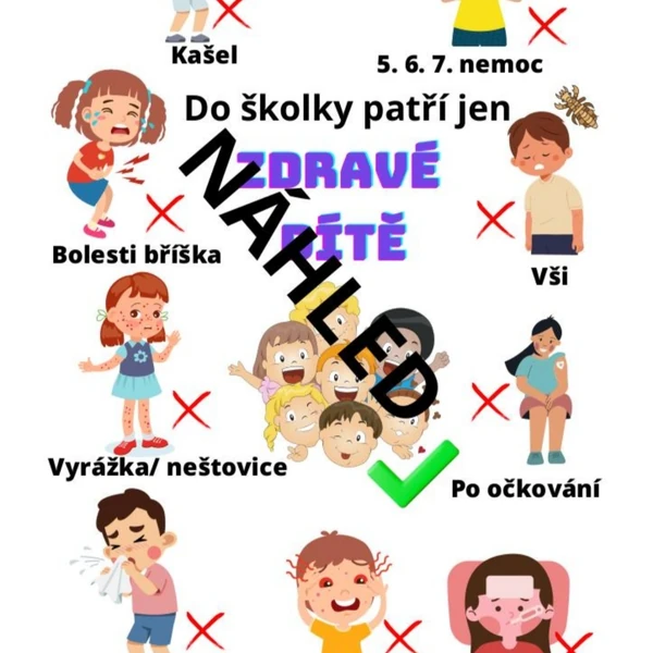 Plakát zdravé dítě 