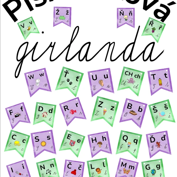 Girlanda s písmeny