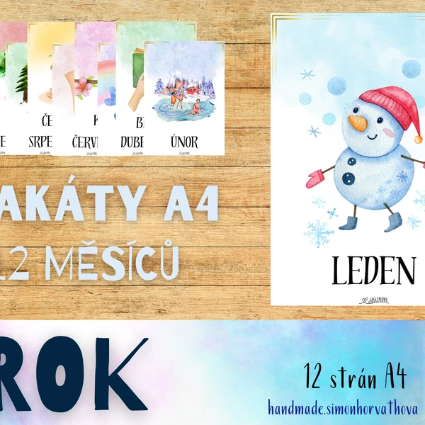 Měsíce v roce, Rok, plakáty