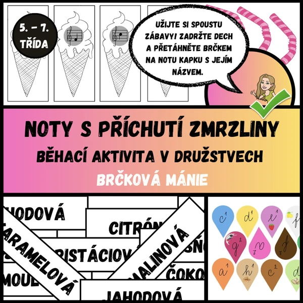Noty s příchutí zmrzliny