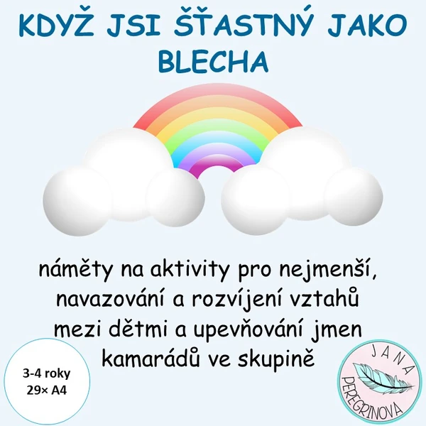 KDYŽ JSI ŠŤASTNÝ JAKO BLECHA-KONTAKTNÍ/POHYBOVÉ AKTIVITY NA UPEVŇOVÁNÍ JMEN DĚTÍ s míčem