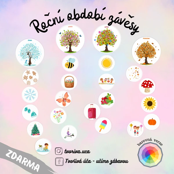 Roční období - závěsy 