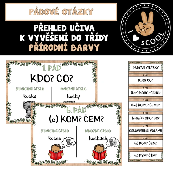 Pádové otázky - přírodní výzdoba