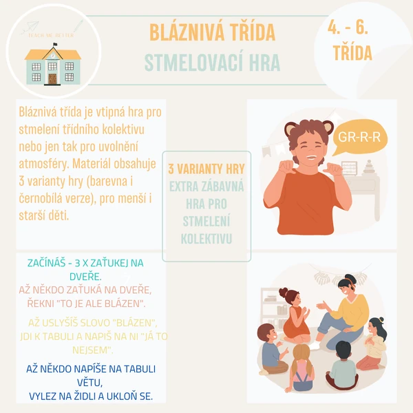 Bláznivá třída - stmelovací hra