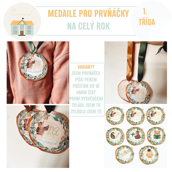Medaile pro prvňáčky
