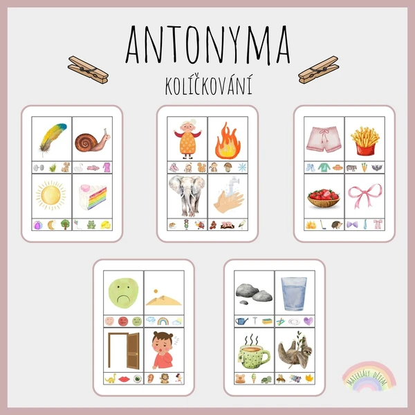 Antonyma, kolíčkování