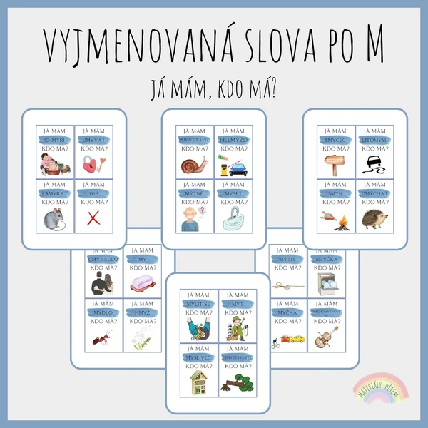 Já mám, kdo má? Vyjmenovaná slova po M
