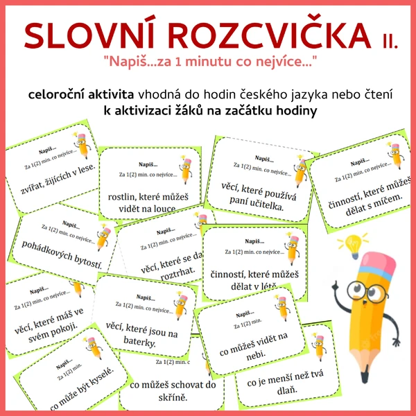 "Napiš" - slovní rozcvička II.