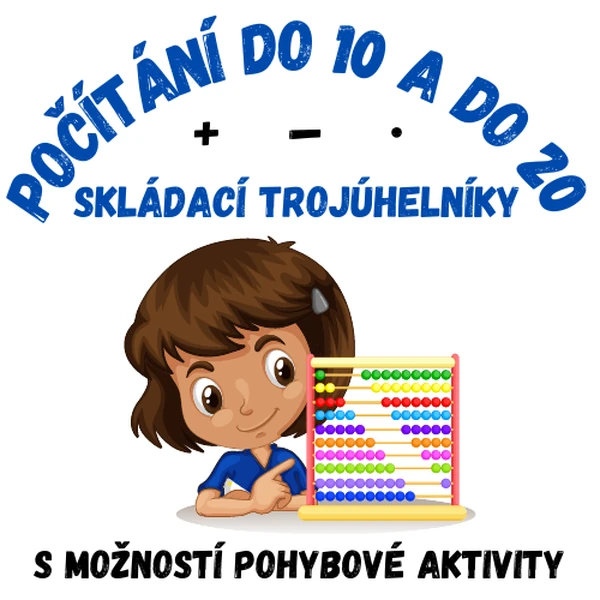 Sčítání, odčítání, násobení do 20: skládací trojúhelníky