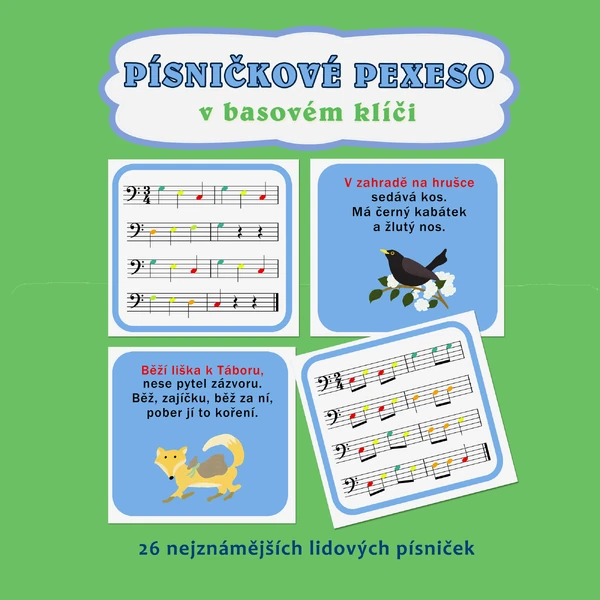Písničkové pexeso v basovém klíči