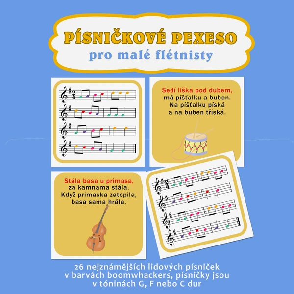 Písničkové pexeso pro malé flétnisty