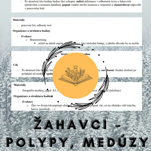 Plán dvou vyučovacíh hodin - Žahavci, Polypy a Medúzy